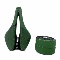 Kit PROLOGO Selle DIMENSION Rails Tirox + Ruban ONE TOUCH - Edition Natural Color - Vert