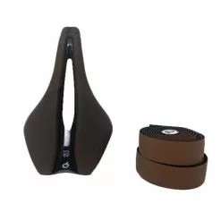 Kit PROLOGO Selle DIMENSION Rails Tirox + Ruban ONE TOUCH - EDITION Natural Color - Marron